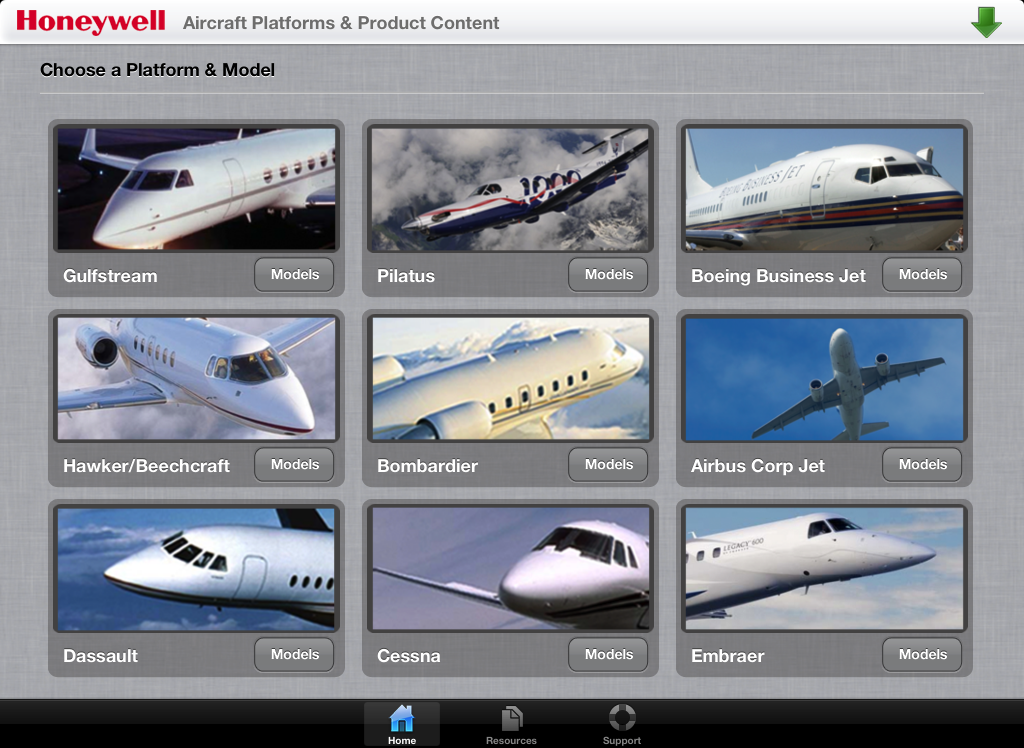Honeywell Aerospace iPad App developed by ArcTouch