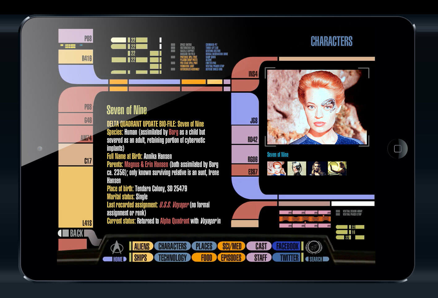 Star Trek PADD iPad app created by ArcTouch app developers