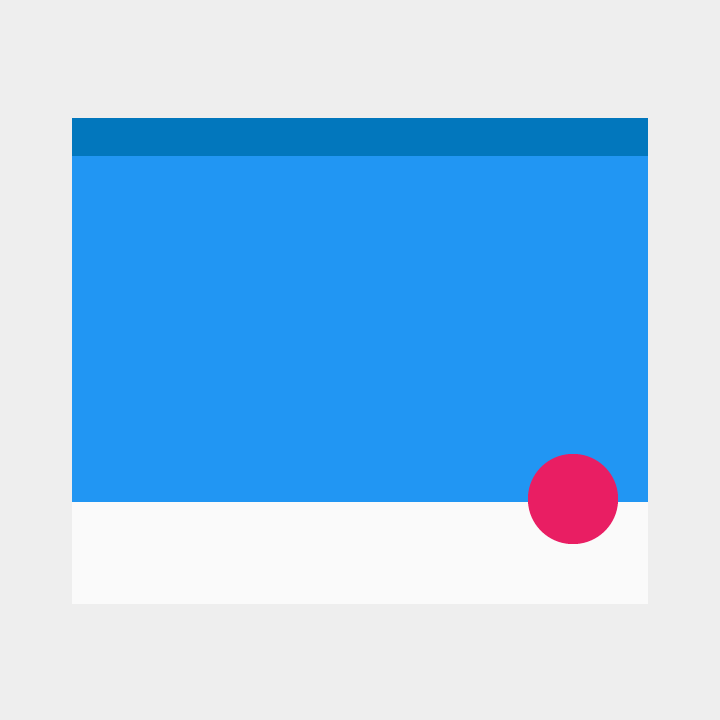 Floating Action Ball flat - App UI Design