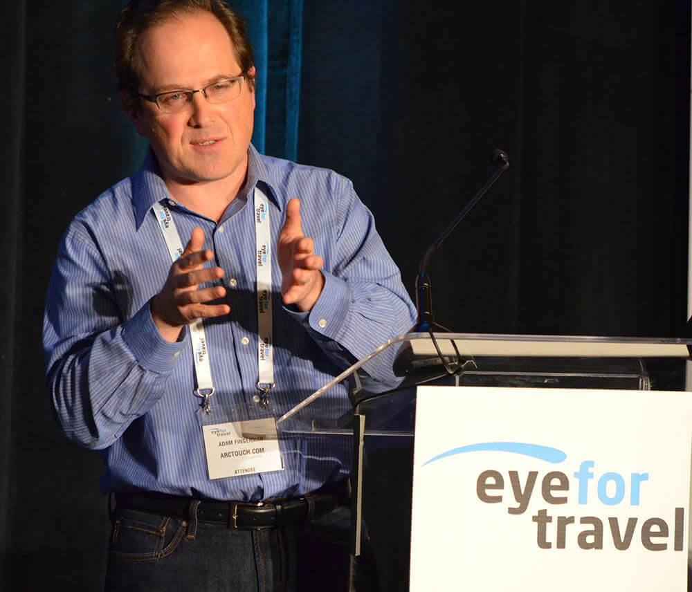 Adam Fingerman presents Skyjet at the Eyefortravel Conference