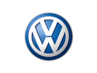 VW logo automotive blockchain project