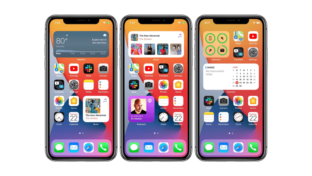 iOS 14 Widgets Home Screen Examples