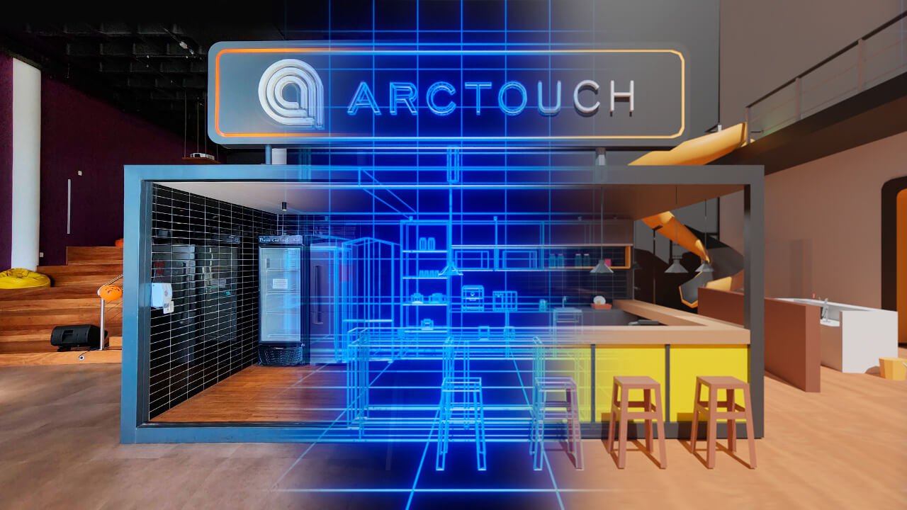 a 3D model of the ArcTouch office in Decentraland