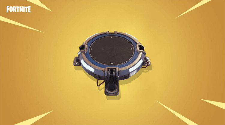 a jump pad in Fornite